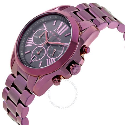 michael kors watch plum 6398|Oversized Bradshaw Plum.